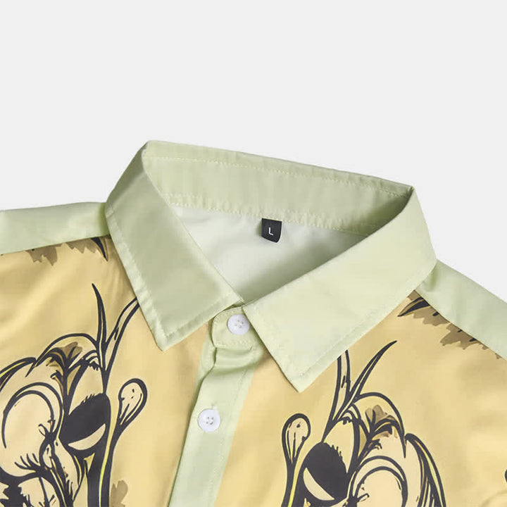 Men's Baroque Scroll 3D Printed Western Long Sleeves Shirt - image 7