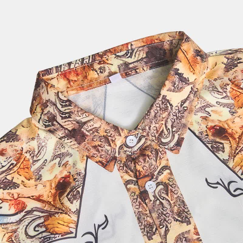 Men's Retro Paisley 3D Printed Western Shirt - image 6