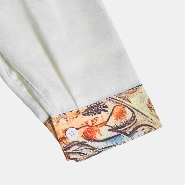 Men's Retro Paisley 3D Printed Western Shirt - image 8