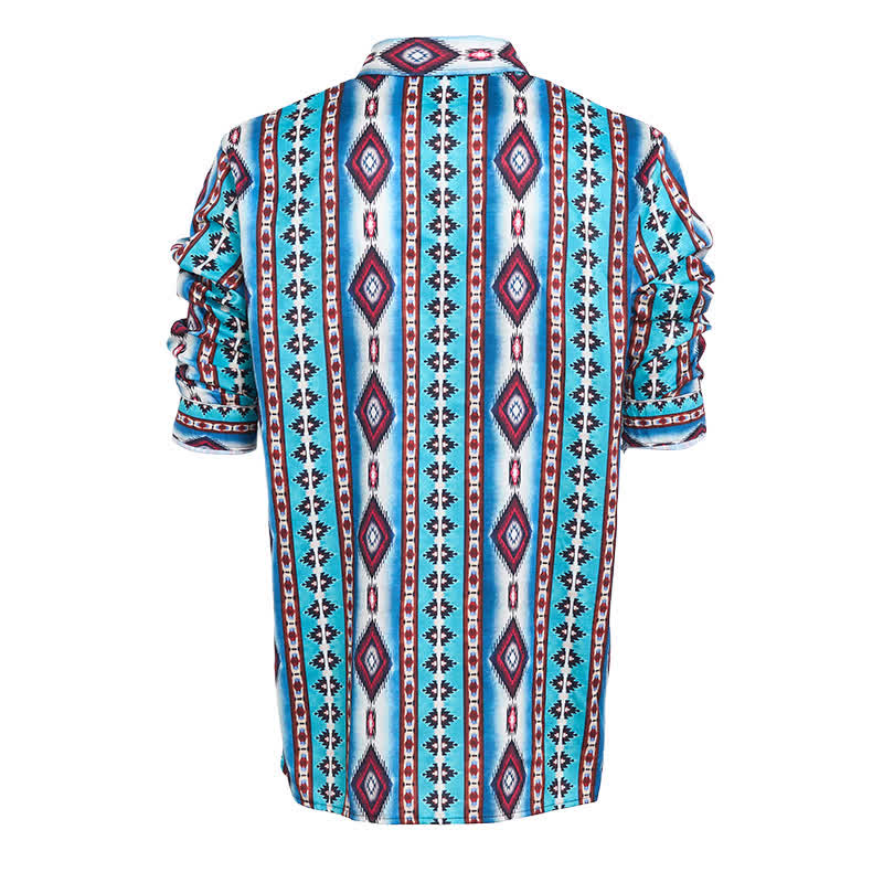 Men's American West Red Diamond 3d Printed Shirt - image 5