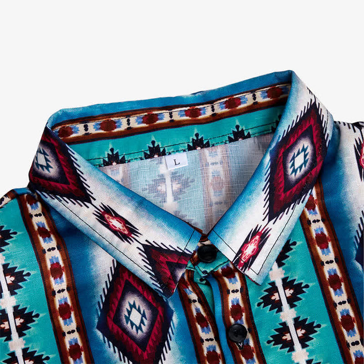 Men's American West Red Diamond 3d Printed Shirt - image 6