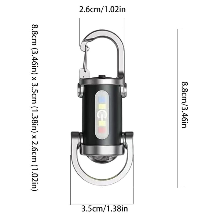 Multifunctional Waterproof Mini LED Flashlight Portable Keychain - image 6