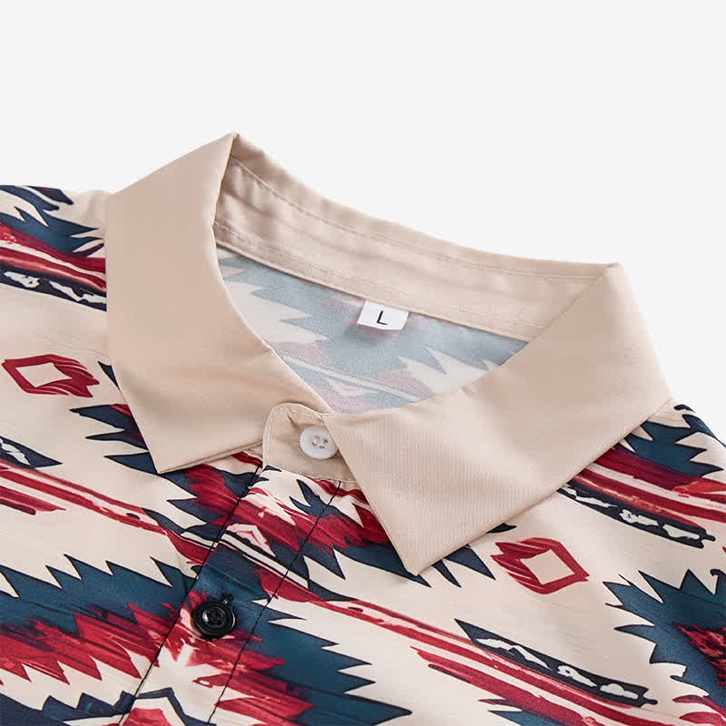 Men's Rugged Spirit Southwestern Aztec Print Western Shirt - image 4