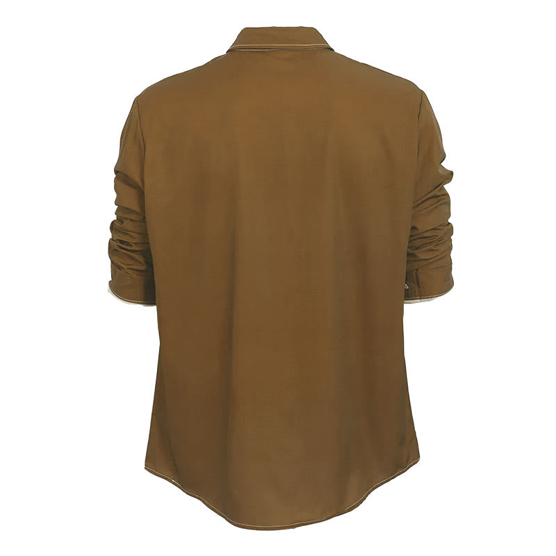 Men's Retro Style Long Sleeve Sophisticated Shirt - image 28