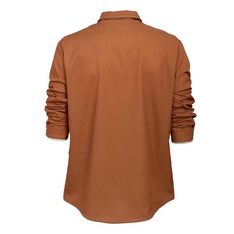 Men's Retro Style Long Sleeve Sophisticated Shirt - image 12