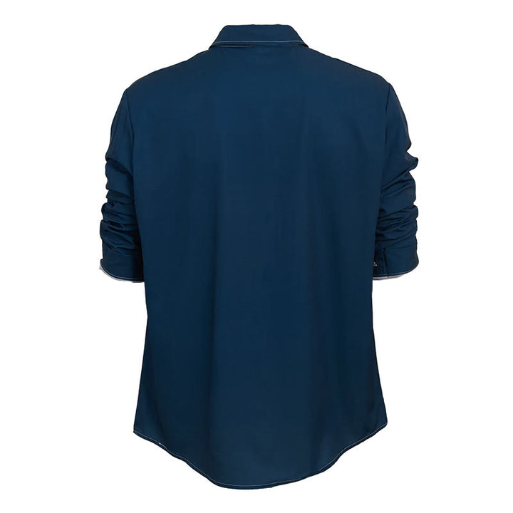 Men's Retro Style Long Sleeve Sophisticated Shirt - image 14