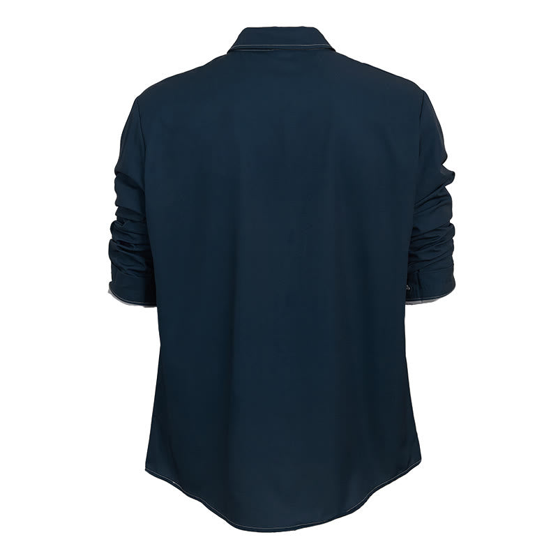 Men's Retro Style Long Sleeve Sophisticated Shirt - image 16
