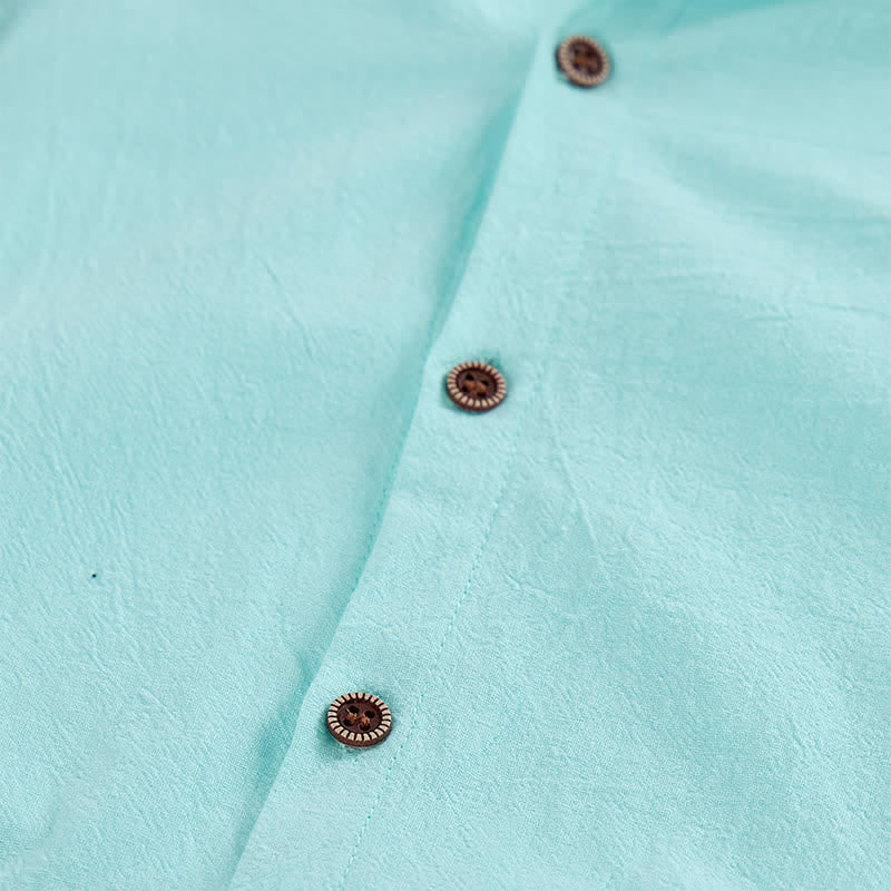 Men's Casual Hooded Lightweight Thin Linen Shirt - image 8