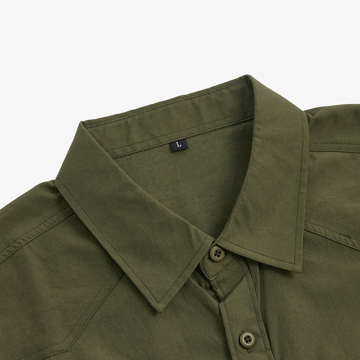 Men's Outdoor Double Pocket Workwear Long Sleeve Shirt - image 10