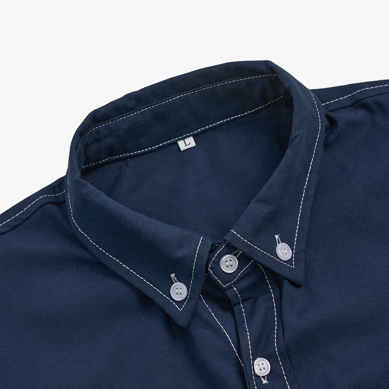 Men's Retro Western Casual Button-Down Long Sleeve Shirt - image 17