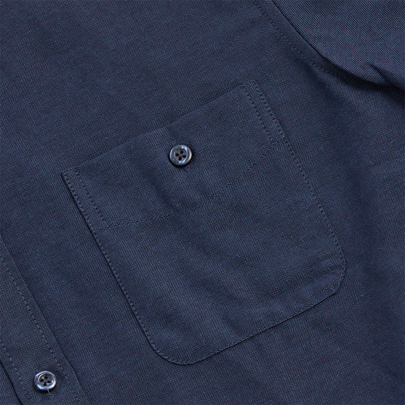Men's Casual Loose Long Sleeve Solid Button Shirt - image 9