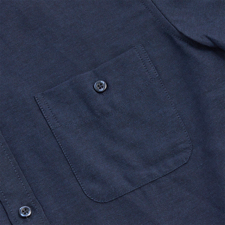 Men's Casual Loose Long Sleeve Solid Button Shirt - image 9