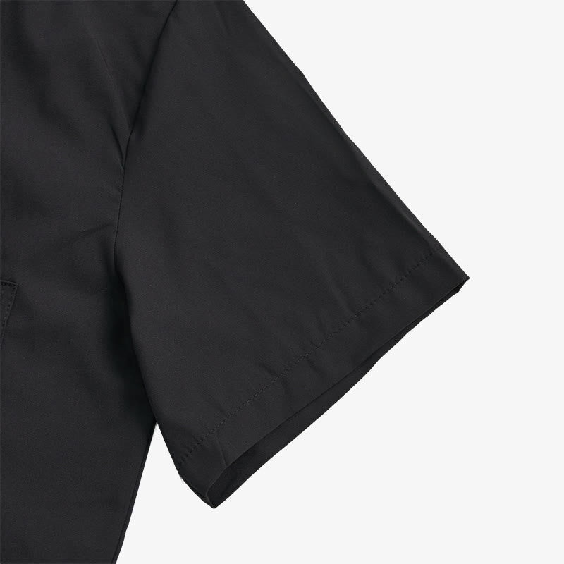 Men's Solid Short Sleeve Button Up Chest Pocket Shirt - image 9
