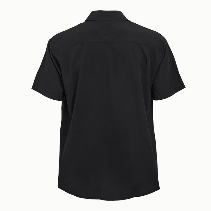 Men's Solid Short Sleeve Button Up Chest Pocket Shirt - image 5