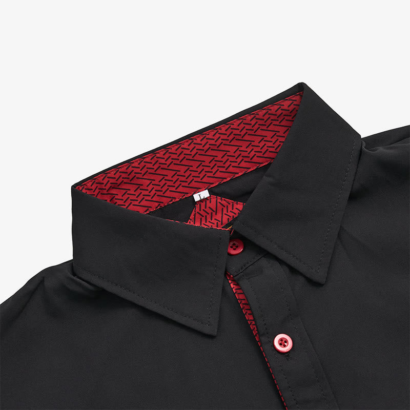 Men's Solid Short Sleeve Button Up Chest Pocket Shirt - image 6