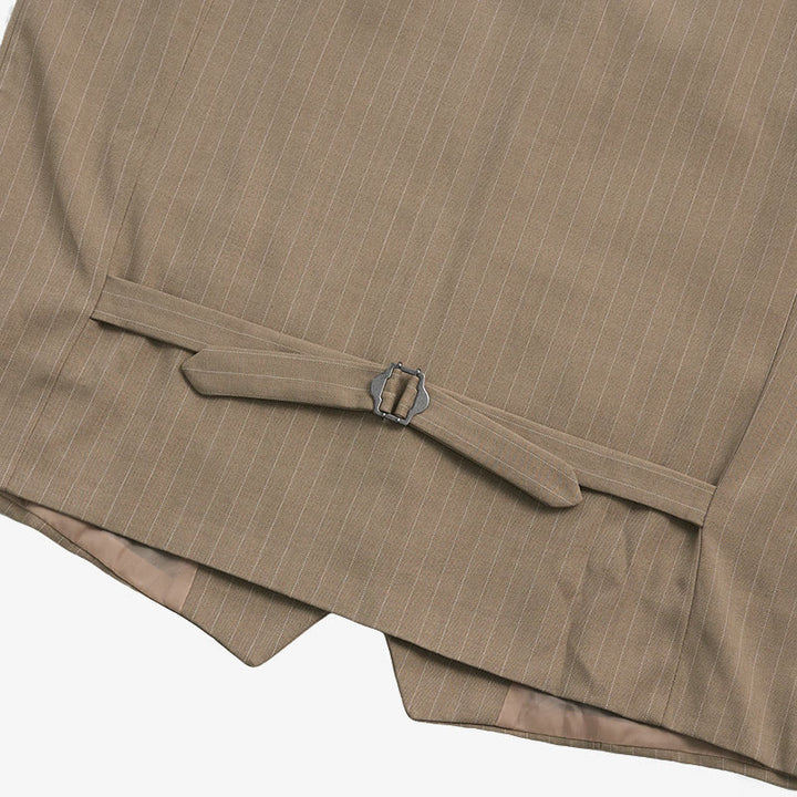 Men's Formal Business Pinstripe Multiple Pockets Suit Vest - image 10