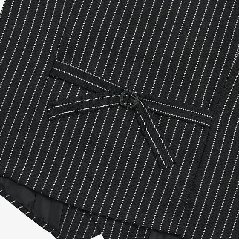 Men's Slim Fit Striped Formal Dress Waistcoat - image 13