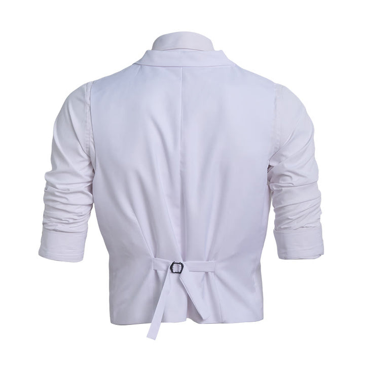 Men's Slim Fit Double Breasted Formal Dress Vest - image 1