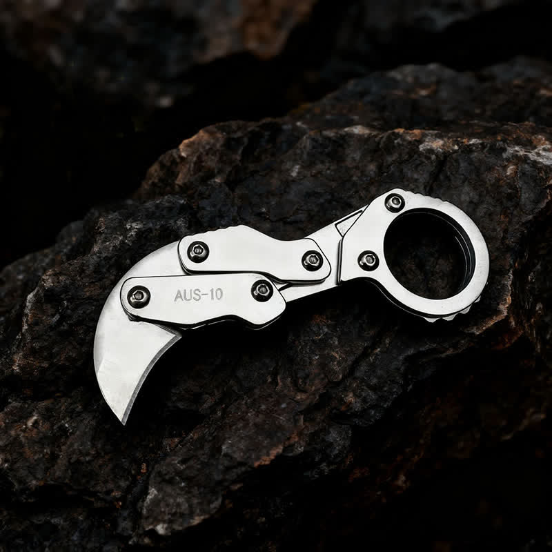 Tactical Claw-Shped Pocket-Sized Folding Knife EDC-Tool - Silver - image 0