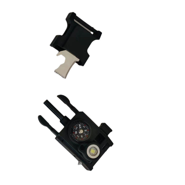 Lightweight LED Light Compass Emergency Survival Paracord Bracelet - Buckle - image 10