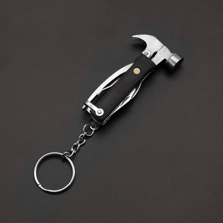 Compact Keychain 6-in-1 EDC-Tool With Wood Handle - image 0