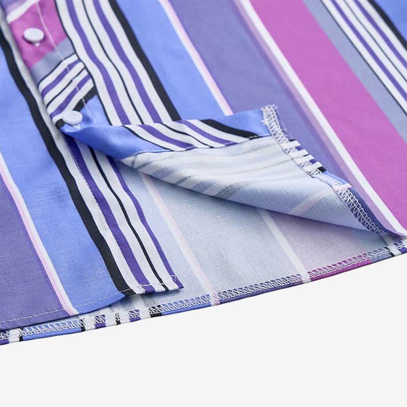 Men's Blue & Purple Aztec-Inspired Western Long Sleeve Shirt - image 7