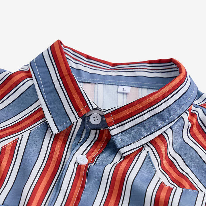 Men's Rodeo Workwear Diagonal Stripes Long Sleeve Shirt - image 4