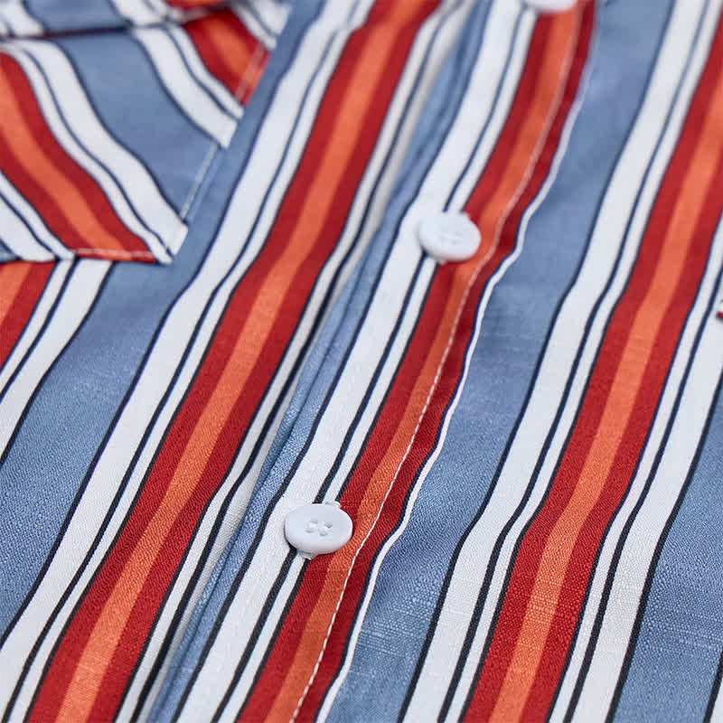 Men's Rodeo Workwear Diagonal Stripes Long Sleeve Shirt - image 6