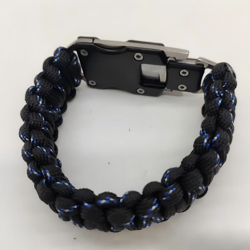 Hidden Knife Emergency Rescue Paracord Survival Bracelet - Starry Sky Camouflage - image 3