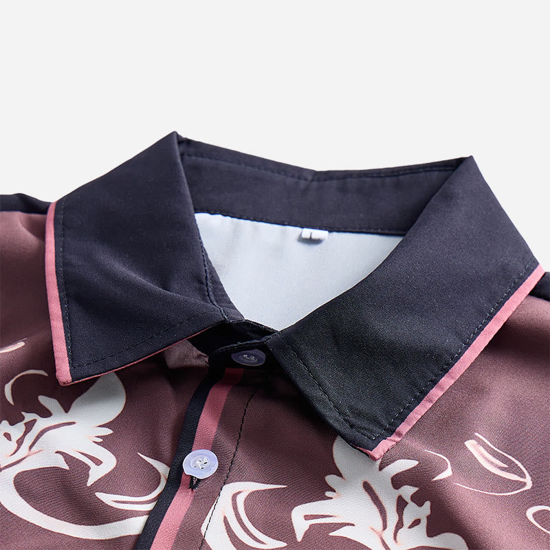 Men's Western Printed Short Sleeve Button Down Shirt - image 16