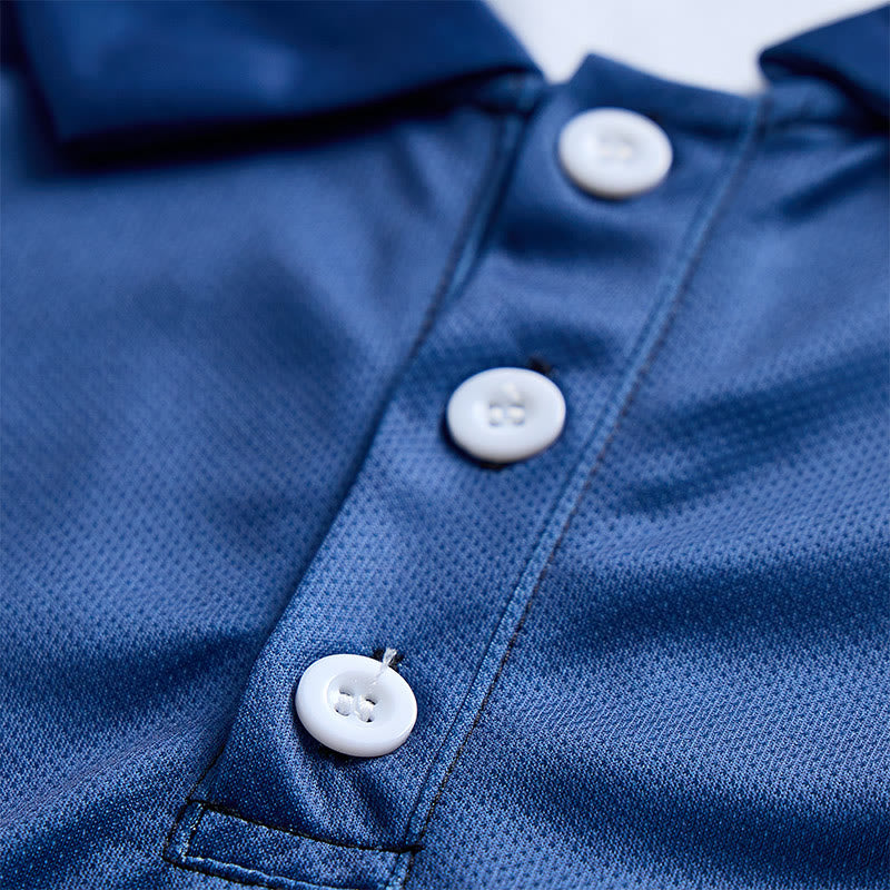 Men's Vintage Striped Argyle Pattern Casual Polo Shirt - image 7