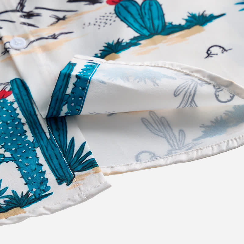 Men's Cowboy Southwest Desert Landscape Print Shirt - image 6