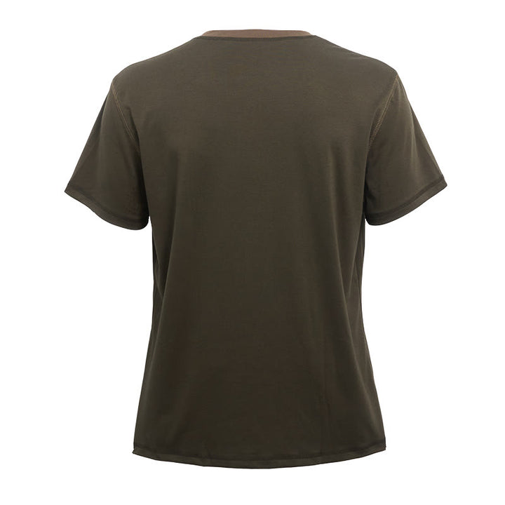 Men's Round Neck Contrast Stitch Short Sleeve Polo Shirt - image 10