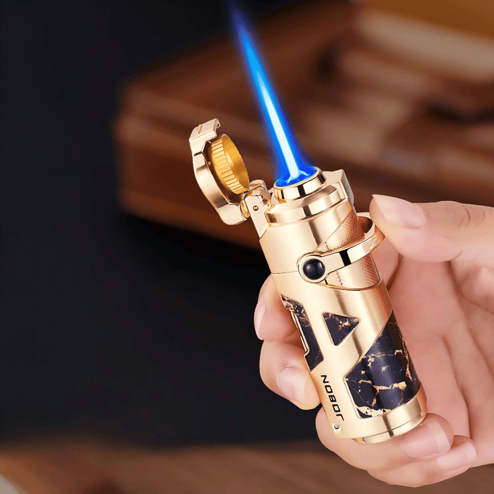 Premium Windproof Blue Flame Butane Cigar Lighter - image 6