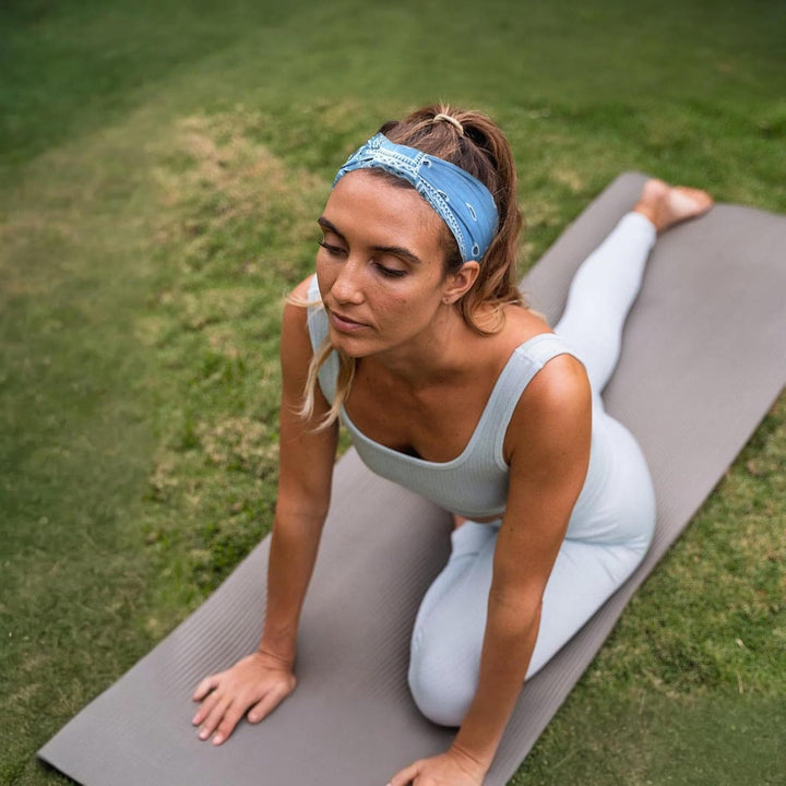 Wide Print Stretch Workout Yoga Sports Sweatband Bandana - image 4