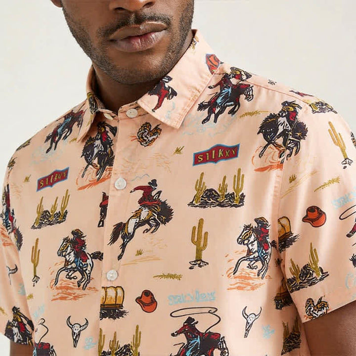 Men's Versatile Desert Wild West All-Over Print Shirt - image 3