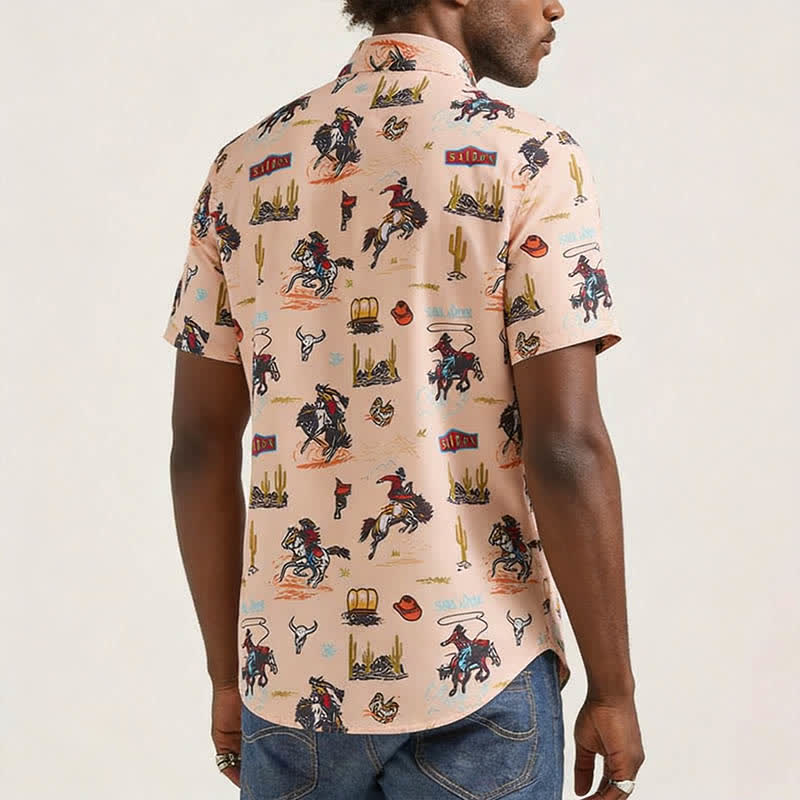 Men's Versatile Desert Wild West All-Over Print Shirt - image 2