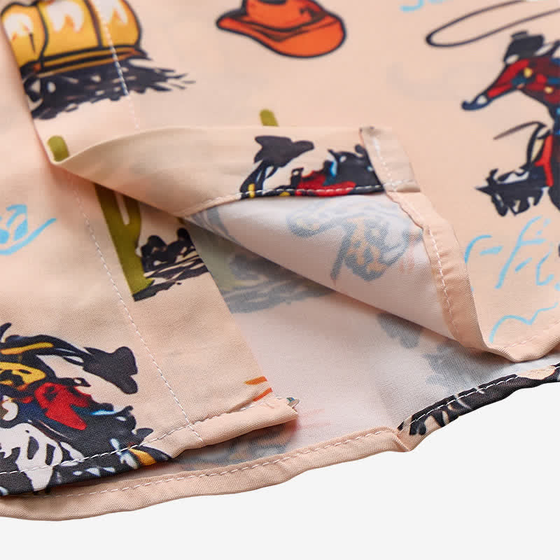 Men's Versatile Desert Wild West All-Over Print Shirt - image 6