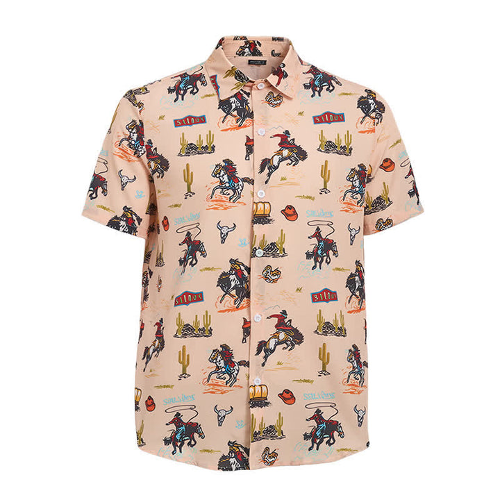 Men's Versatile Desert Wild West All-Over Print Shirt - image 8