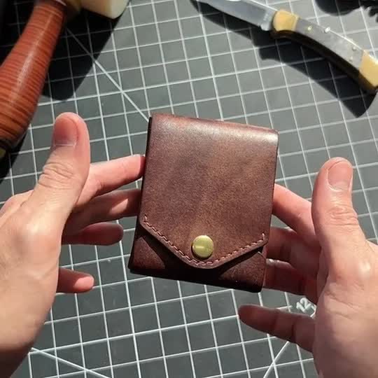 Multifunctional Compact Leather Wallet With Mini Pen Slot - image 1