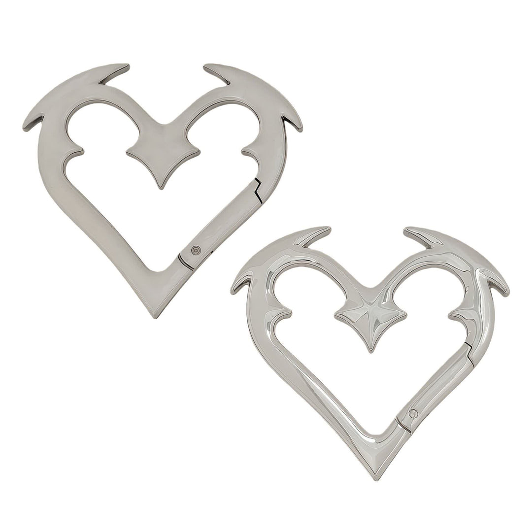 Angel Heart Heavy Duty Metal DIY Spring Ring Keychain - image 5
