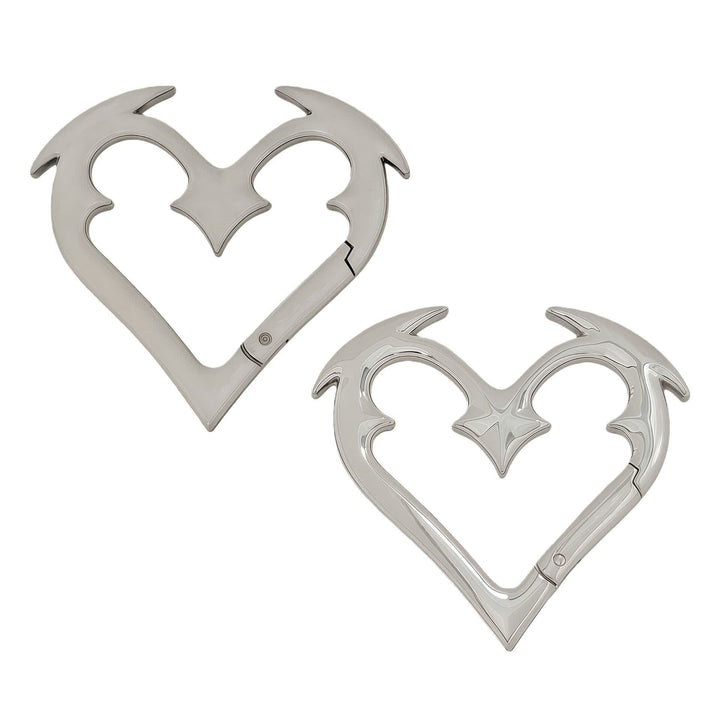 Angel Heart Heavy Duty Metal DIY Spring Ring Keychain - image 5