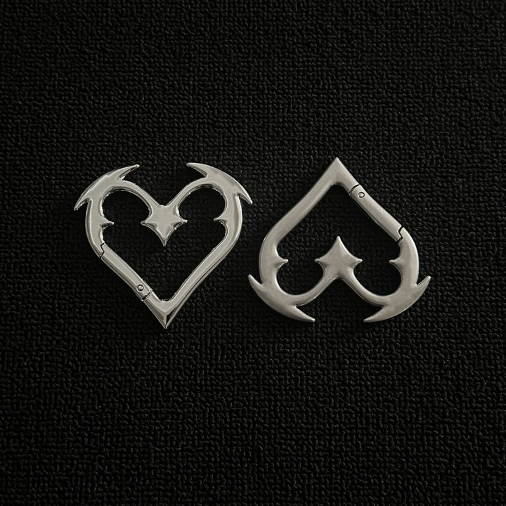 Angel Heart Heavy Duty Metal DIY Spring Ring Keychain - image 3