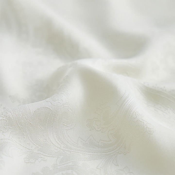 Men's British Retro Paisley Jacquard  Satin Wedding Shirt - image 21