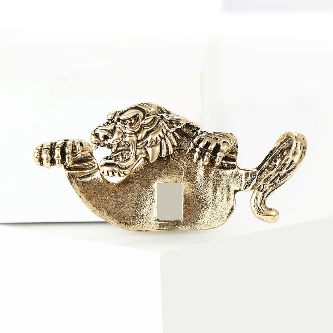 Ferocious Peeking Tiger Suit Pocket Square Holder - image 9
