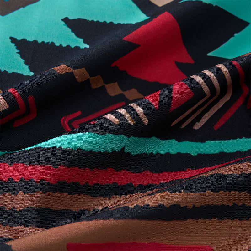 Men's Retro Southwest Aztec Geometric Print Western Shirt - image 6
