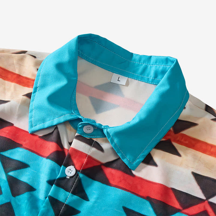 Men's Southwestern Dreamcatcher Aztec Pattern Shirt - image 4