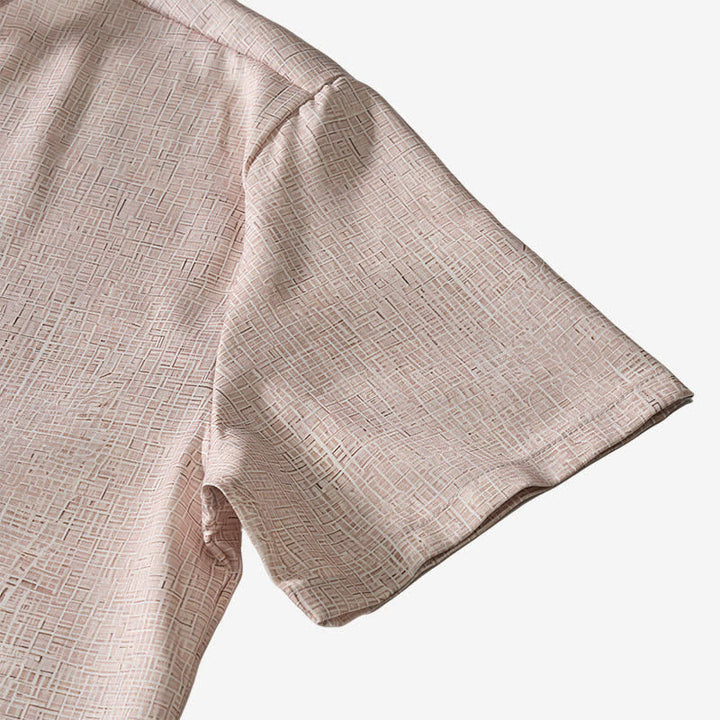 Men's Asymmetric Tribal Print Linen-Blend Ethnic Shirt - image 8