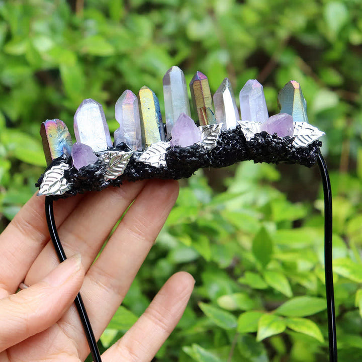 Enchanted Forest Natural Crystal Suit Pocket Brooch - Style #12 - image 12
