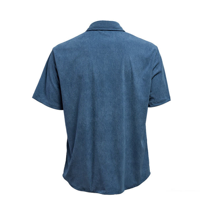 Men's 90s-Inspired Relaxed Short-Sleeve Corduroy Shirt - image 12